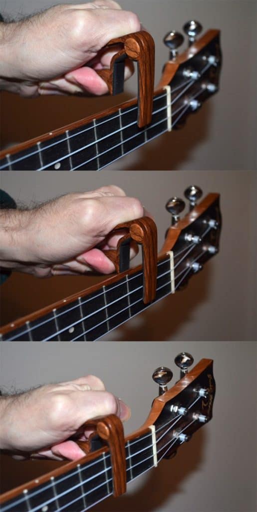 how to put a capo on a ukulele in three steps