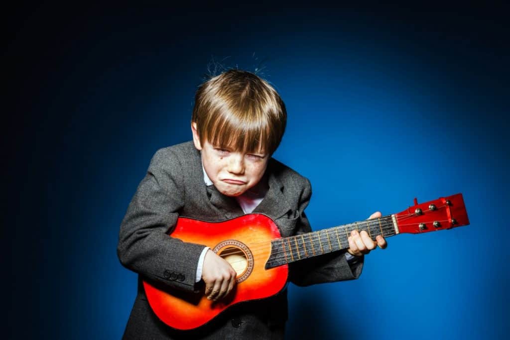 unhappy ukulele kid